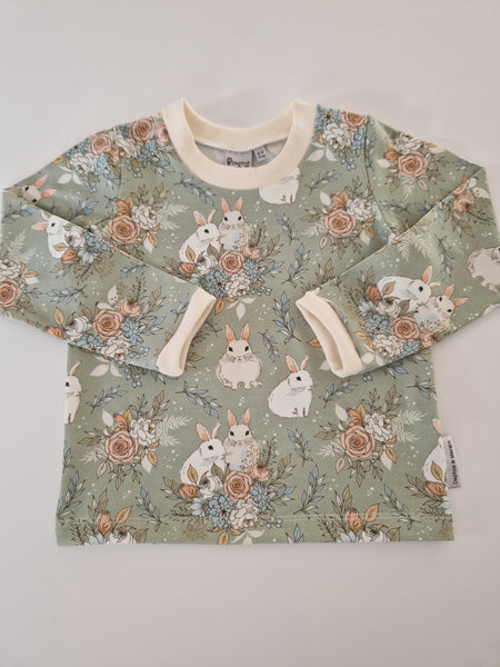 Organic Mint Rabbit T-shirt