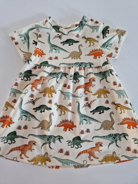 Organic Dinosaur Dress Daphne and Margot Organic Dinosaur Dress Daphne and Margot