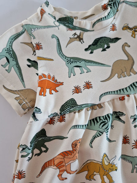 Organic Dinosaur Dress Daphne and Margot Organic Dinosaur Dress Daphne and Margot