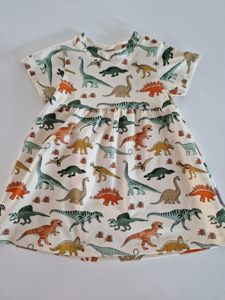 Organic Dinosaur Dress Daphne and Margot Organic Dinosaur Dress Daphne and Margot