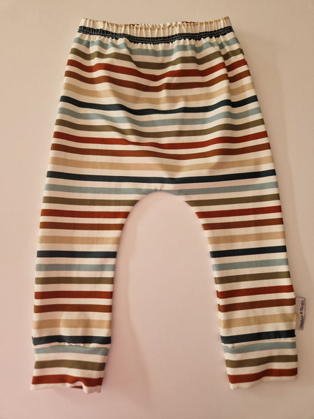 Organic Blue Stripey Leggings