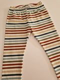 Organic Blue Stripey Leggings