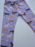 Organic Lilac Horse Leggings