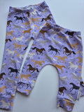 Organic Lilac Horse Leggings