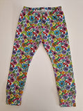Flower straight cuffed leggings 