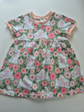 Organic Floral Rabbit Dress