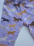 Organic Lilac Horse Leggings