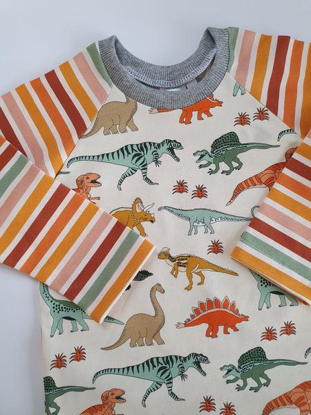 Dinosaur stripes t-shirt