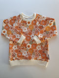 Retro flowers sweatshirt